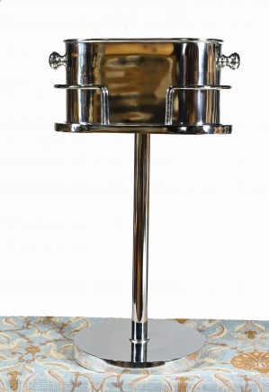 Art Deco Silver Plate Champagne Cooler Wine Stand