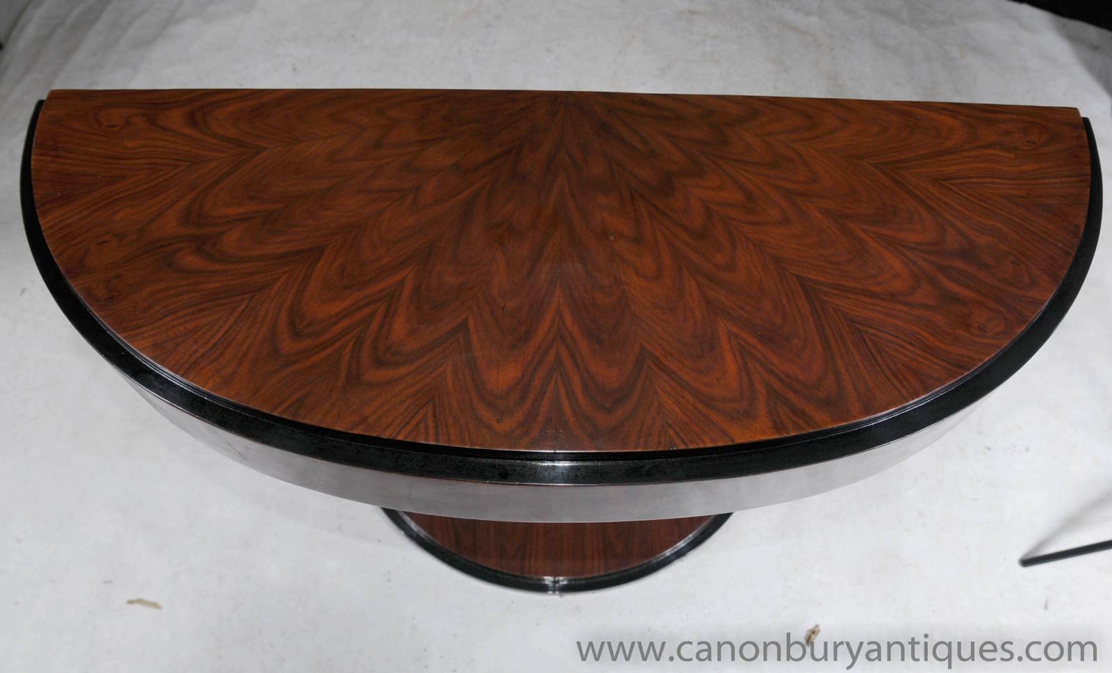 Art Deco Oggee Console Table Rosewood Hall Tables