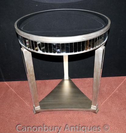 Big Art Deco Mirrored Side Table Cocktail Tables Furniture