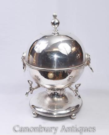 Sheffield Silver Plate Samovar Tea Urn - Victorian Circa 1880