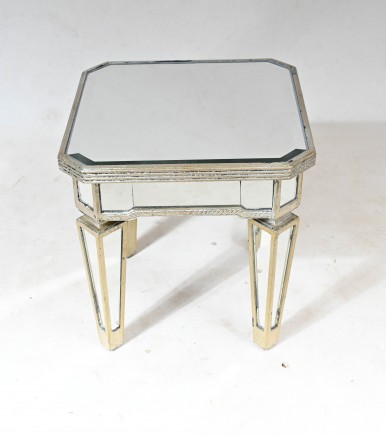 Art Deco Mirrored Side Table Cocktail Tables Borghese
