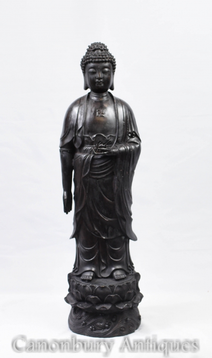 Bronze Buddha Statue Indian Buddhism Buddhist Religious