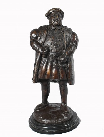 Bronze Statue Henry VIII - English King British Monarch Tudors