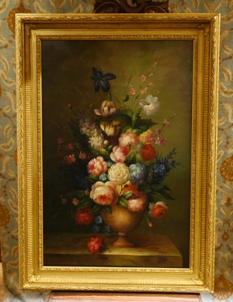 Classical Floral Still Life Oil Painting Roses Flowers English Art
