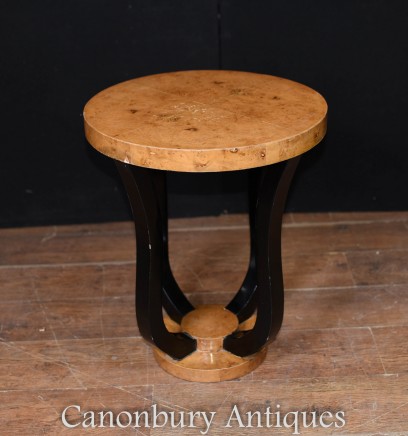 Deco Side Table - Blonde Walnut Occasional Tables