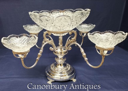 Silver Plate Centre Piece Bowl Dish - Epergne Sheffield