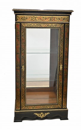 French Boulle Display Cabinet Bijouterie Inlay