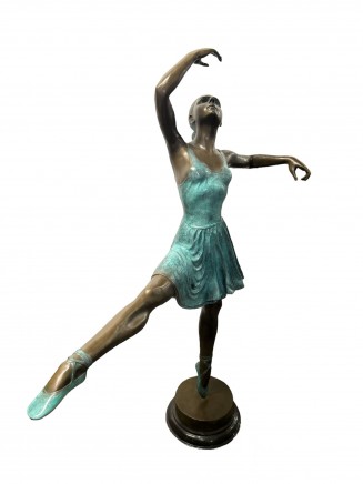 Large Bronze Ballet Dancer Statue Degas Ballerina