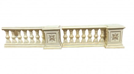 Pair Porcelain Balustrades Classical Garden By Philips London Palladian