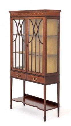 Sheraton Display Cabinet Antique Bookcase 1880
