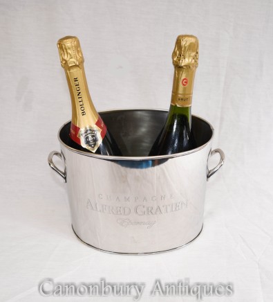 Silver Plate Champagne Bucket Epernay Alfred Gratien