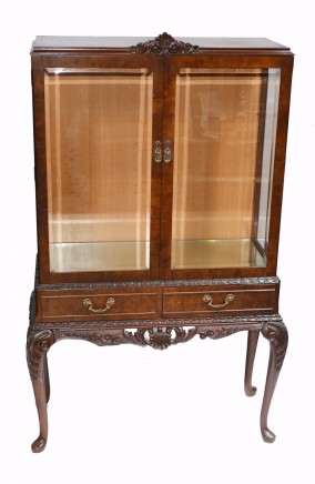 Victorian Display Cabinet Bookcase