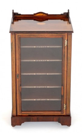Victorian Music Cabinet Rosewood Chest 1880