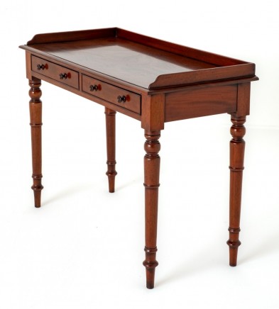 Victorian Tray Top Table Mahogany Side 1860