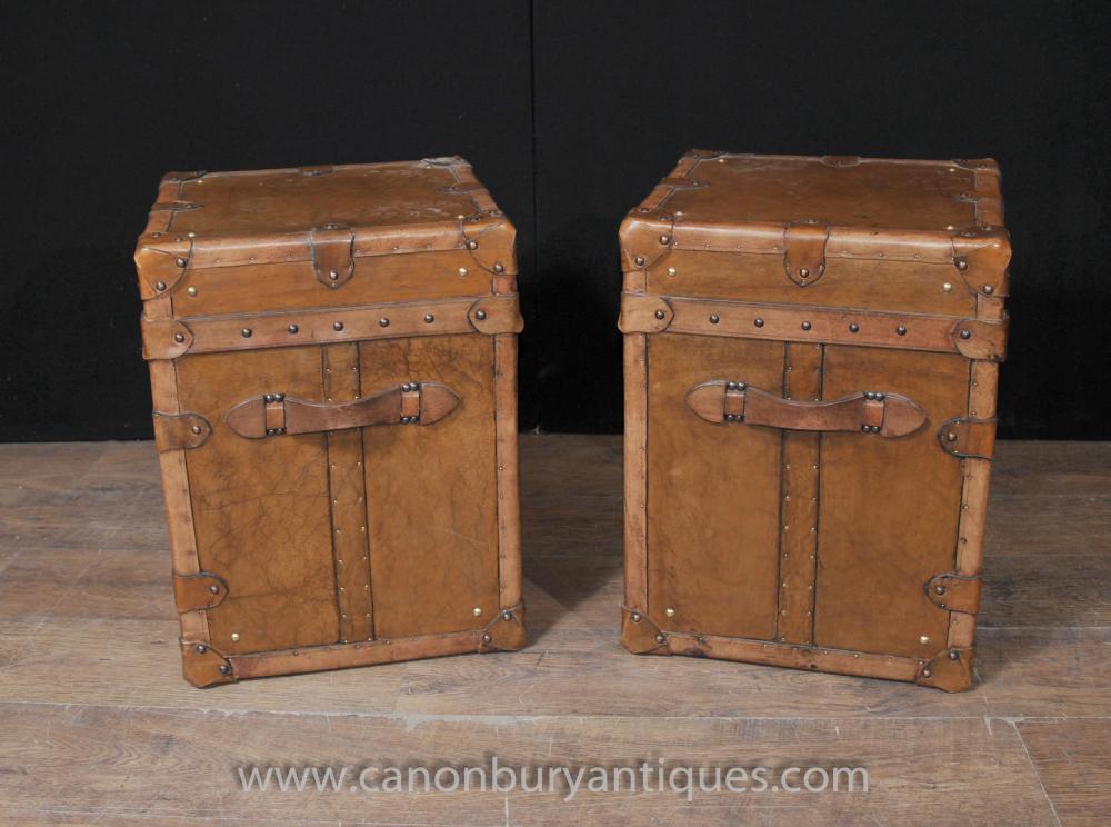 Leather Case Luggage Trunk