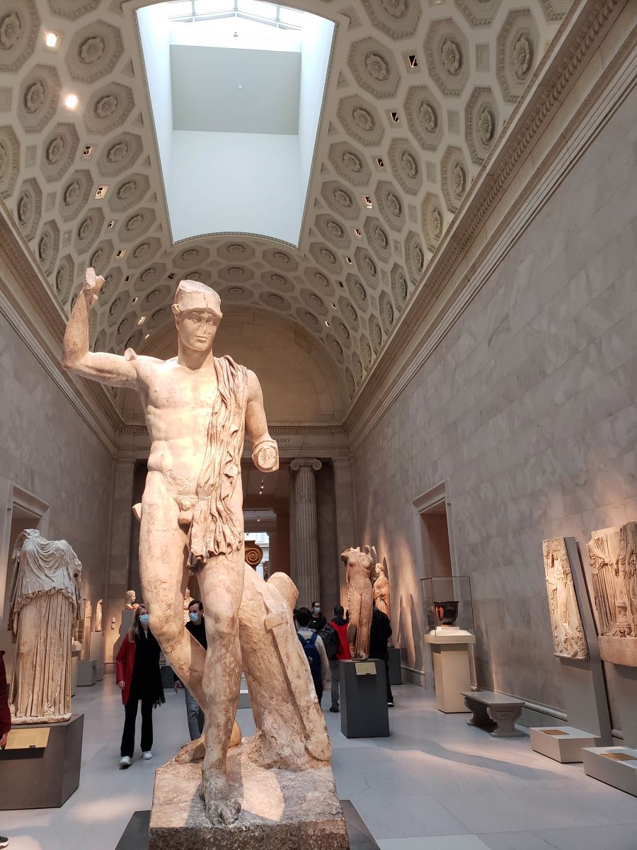 The collection of marble statues from classical antiquity at the Metropolitan Museum of Art is astounding