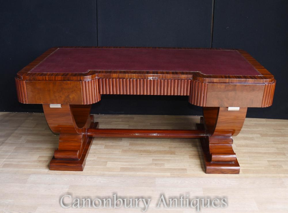 Nice art deco desk in rosewood - good size to this piece