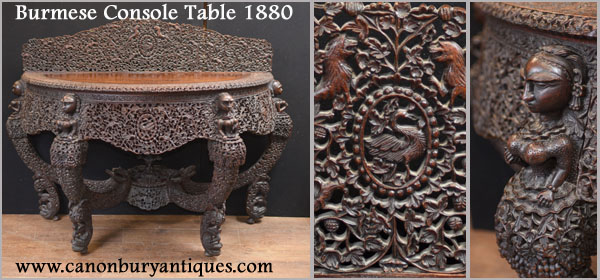 Incredible Burmese console table circa 1860