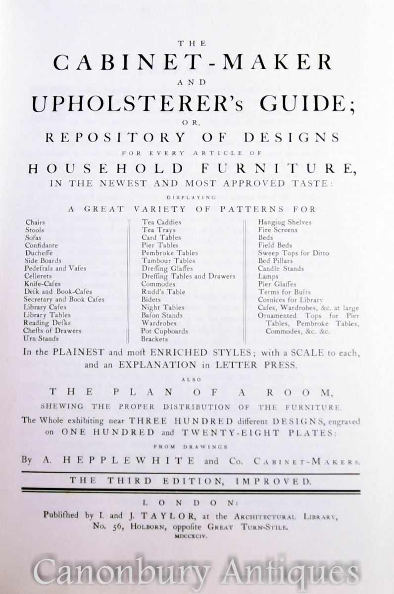 The Cabinet Maker and Upholsteres Guide