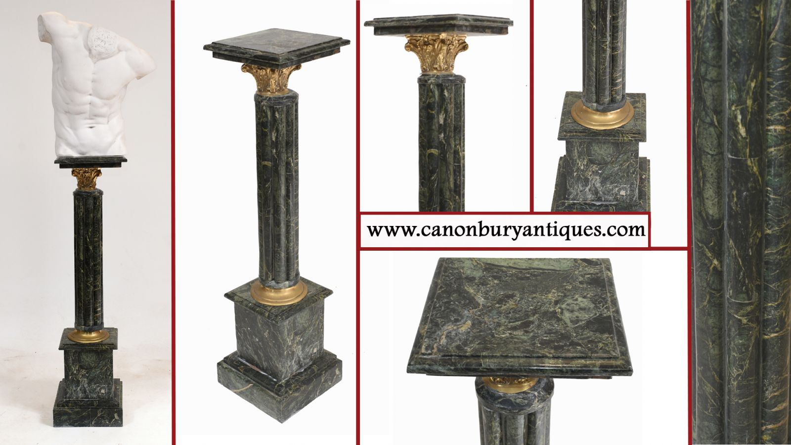 Marble Column Stand French Pedestal Table
