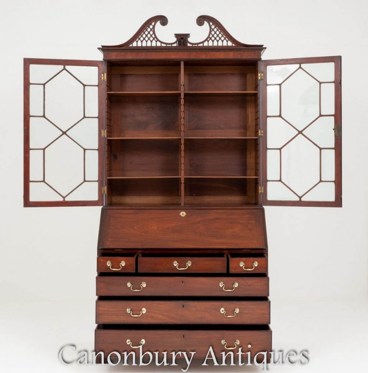 Antique George II Bureau bookcase