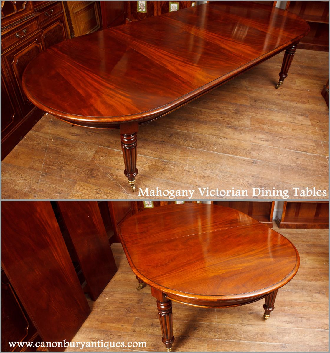 Sumptuous mahogany table for the Victorian Dining Room