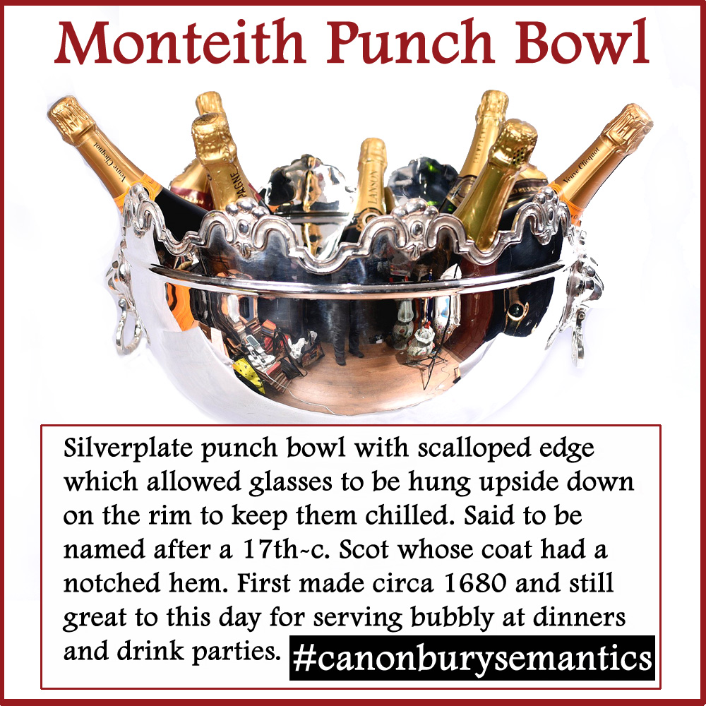  Silver Plate Monteith Punch Bowls