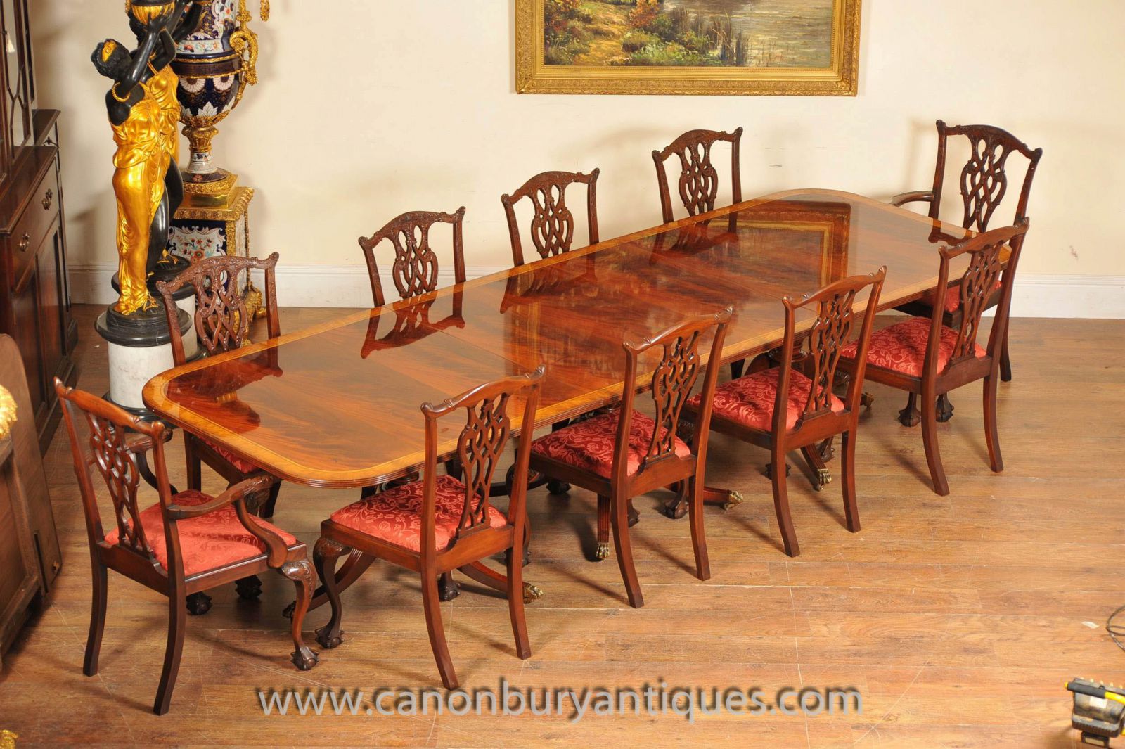 Regency Table and Chippendale Chairs