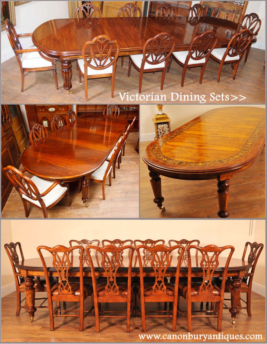 Victorian Dining Sets with extending tables