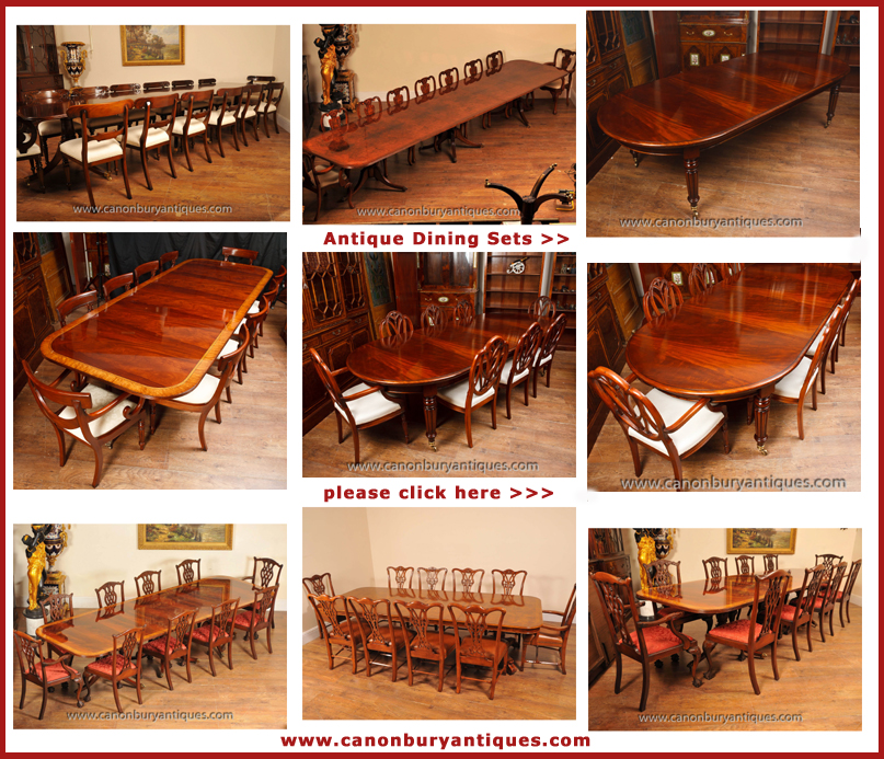 English Antique Dining Tables And, Old Style Dining Room Furniture