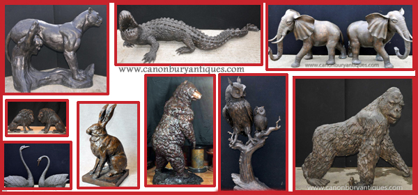 Massive range of lifesize bronze animals 