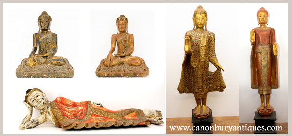 Lots of Buddha statues for that Asian interior look