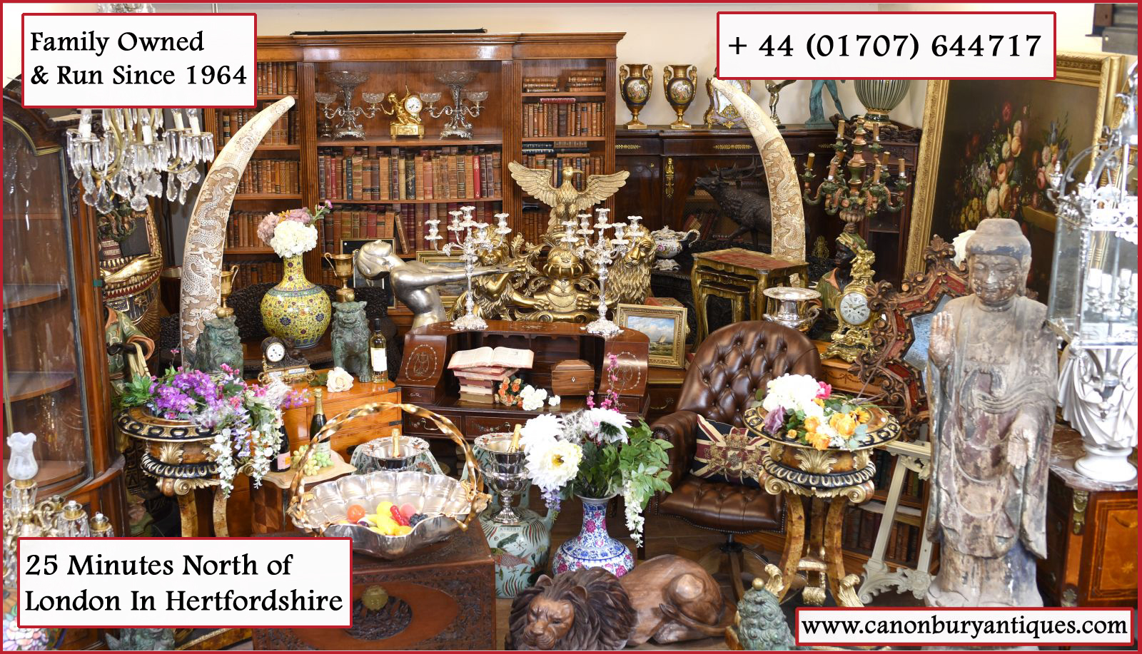 St Albans antiques - massive interiors showroom just 10 minutes from City centre