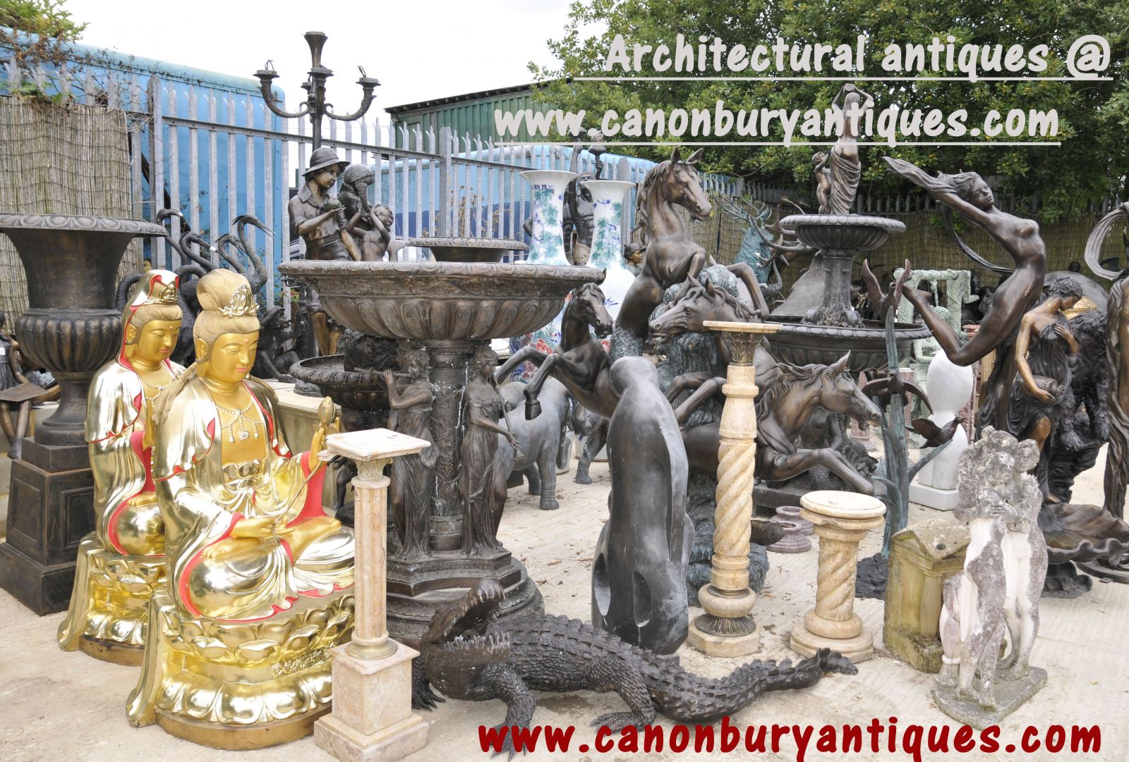 Canonbury Antiques architectural antiques and bronze section