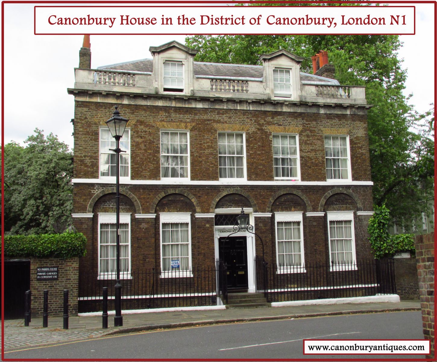 Canonbury House, Canonbury Pl, London N1 - classic period London town house