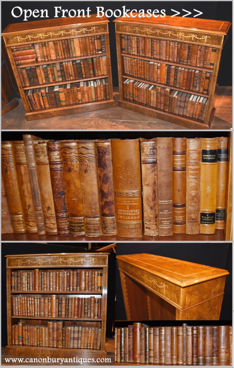 Various Regency open front bookcases