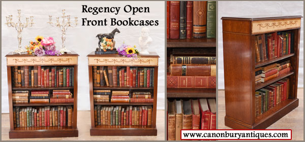 Large range of Regency bookcases