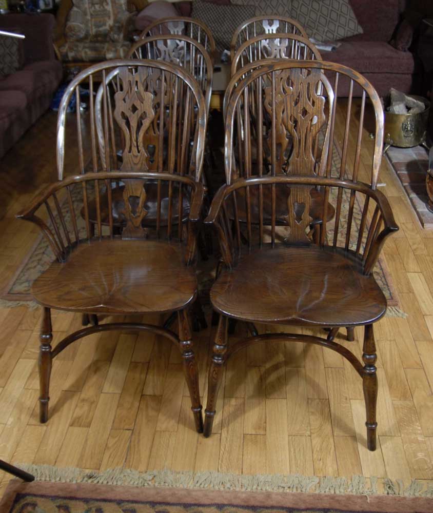 Classic set of Windsor dining chairs