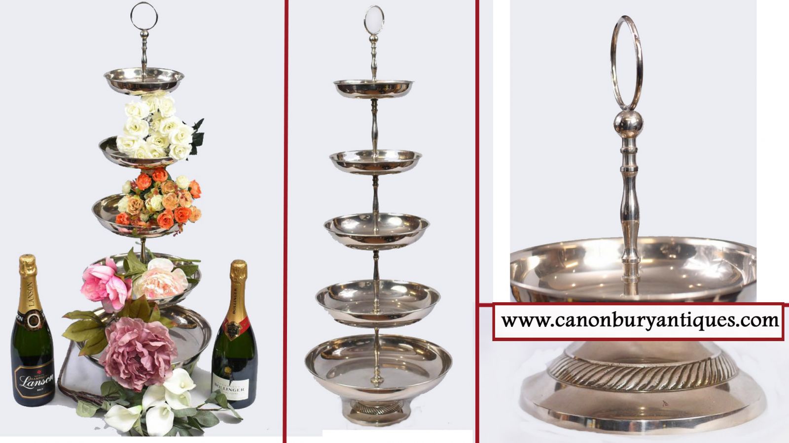 Silver plate cake stand