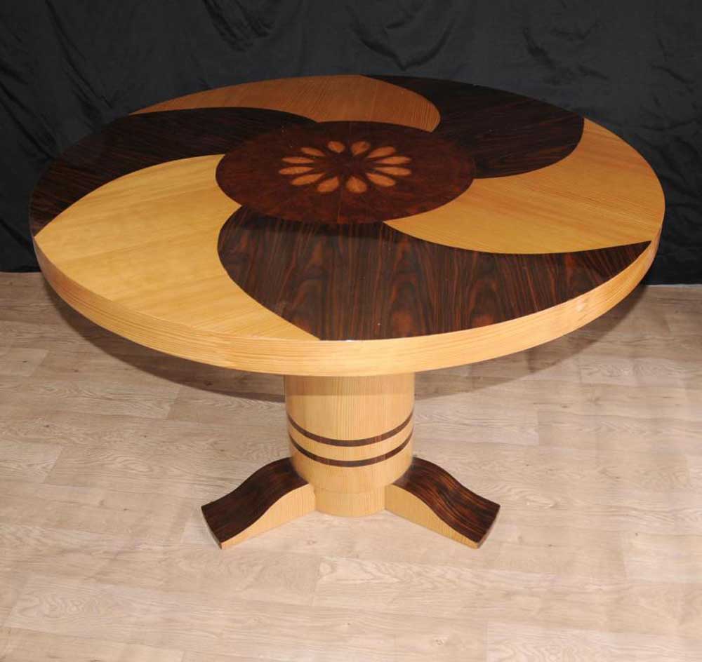Art Deco Inlay Dining Centre Table Furniture 1920s