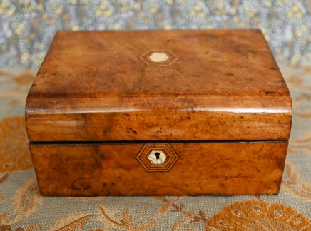 Antique Camphor Wood Jewellery Box Trunk