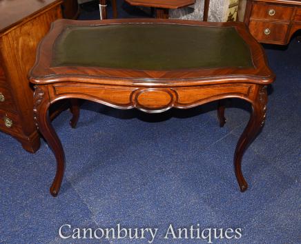 Antique French Writing Table Desk in Rosewood