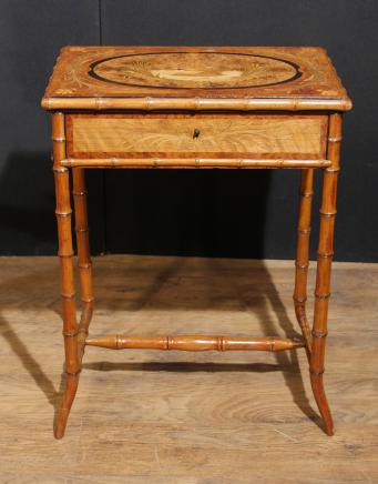 Antique Regency Table =  Ladies Work Box Brighton Pavillion