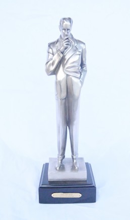 Art Deco Bronze The Smoker Male Statue by J.C Leyendecker