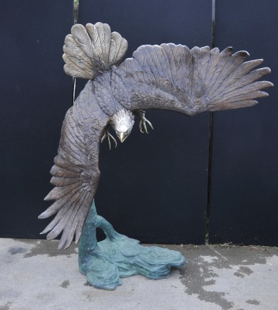 XL Bronze Eagle -  Great American Bald Statue Bird of Prey Architectural Bronzes