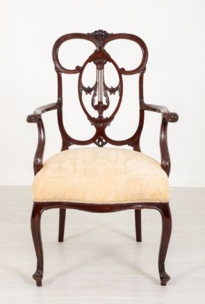 Chippendale Carver Arm Chair - Antique Mahogany 1890