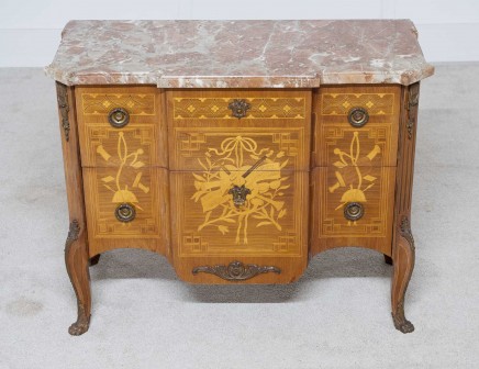 Empire Chest of Drawers Inlay Commode French Antiques