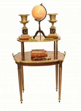 French Etagere Tiered Side Tables - Empire Antique Table 1890