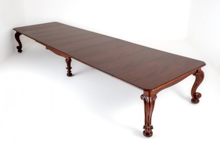 Giant Victorian Dining Table Seats 24 by Samuel Hawkins 1860