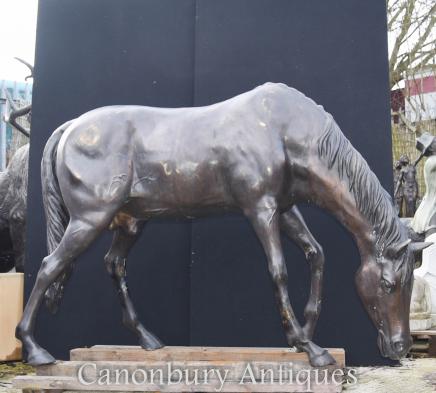 Lifesize Bronze Horse Statue Scupture Architectural Animal Casting